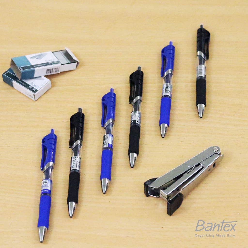 GuangBo Gel Ink Pen Pulpen Cair Pena Gel Hitam/Biru 0.5mm (1 Pack) - HWB06134 (4)