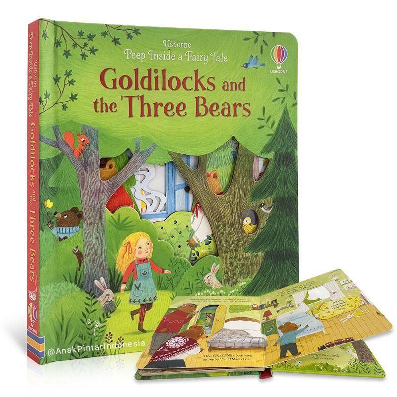 Jual USBORNE PEEP INSIDE A FAIRY TALE GOLDILOCKS AND THE THREE BEARS ...