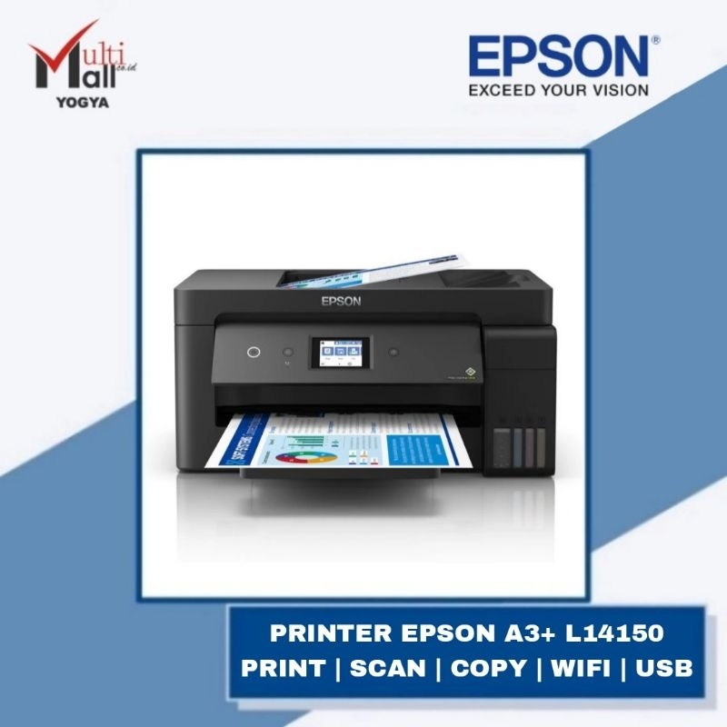 Jual Epson Printer L14150 A3+ Print Scan Copy Fax WiFi Auto Duplex All ...