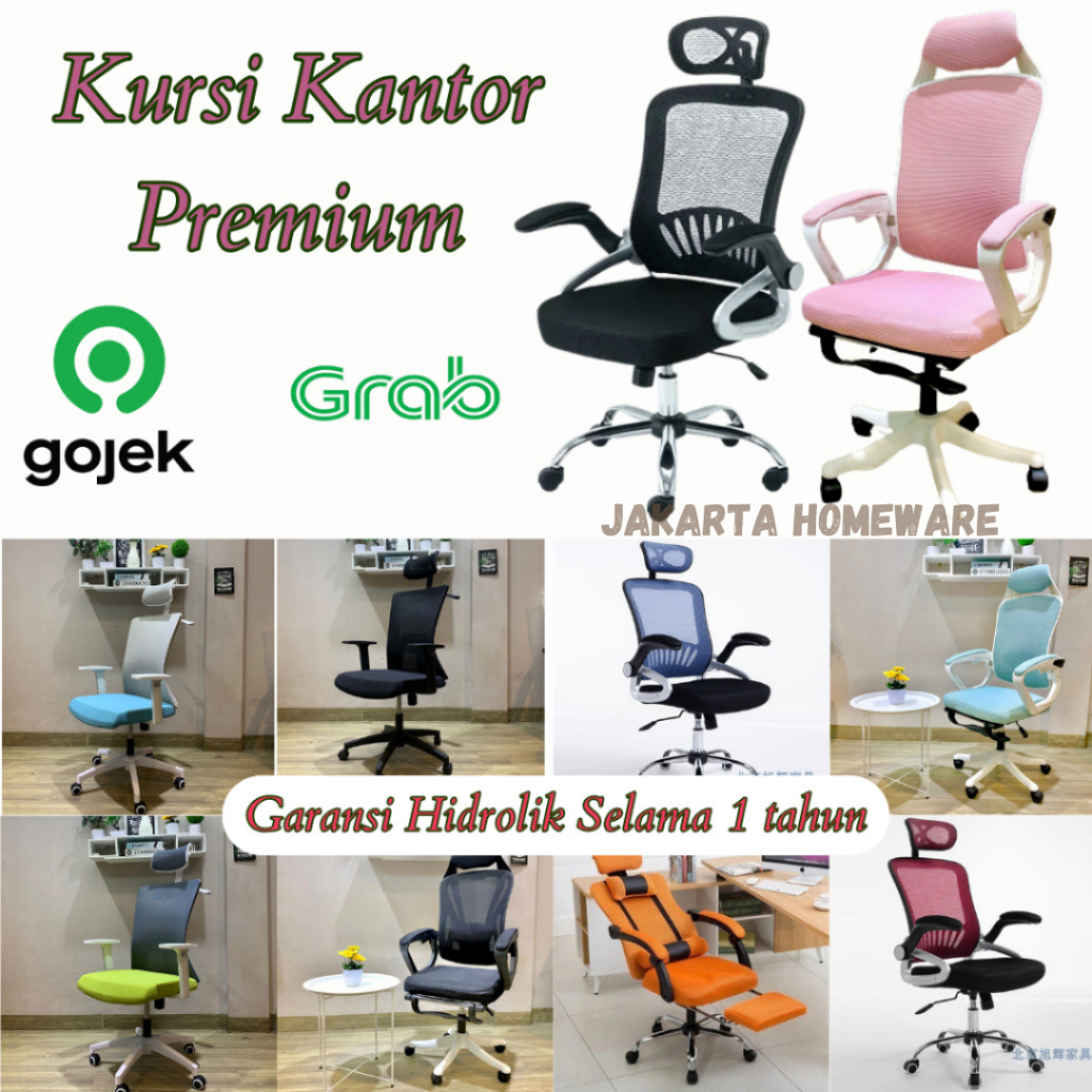 Jual Luxes Kursi Kantor Kursi Belajar Kursi Kerja Kursi Gaming Sandaran Kepala Luxes