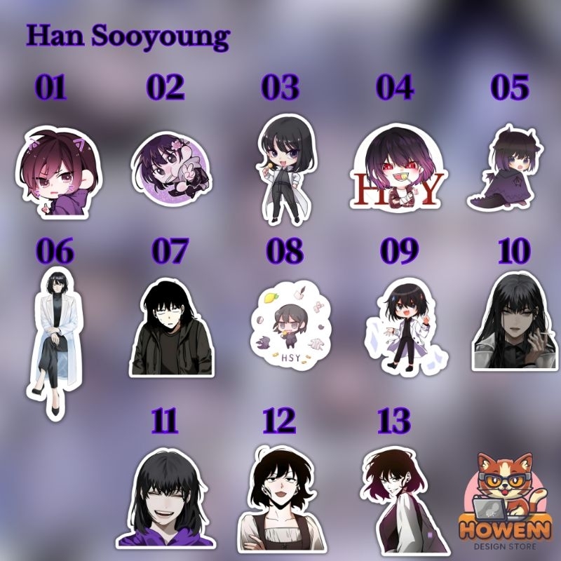 Jual STIKER SATUAN KARAKTER HAN SOOYOUNG | MANHWA OMNISCIENT READER'S ...