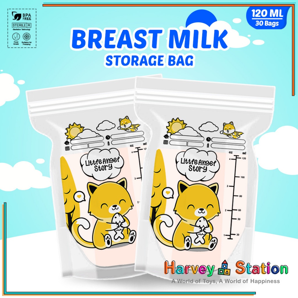 KANTONG ASI SUSU BAYI 120ml BABY BREAST MILK Storage Bag ASIP 30pcs Plastik ASI Anak Kantong ASIP Air Susu Ibu Kantong Plastik Susu Polos Tas Perlengkapan ASI Ibu Bayi BPA Free