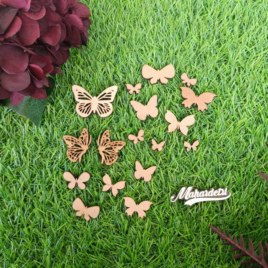 Jual Kupu Kupu 01 dari Bahan MDF Laser Cutting Bahan Isi Hiasan ...