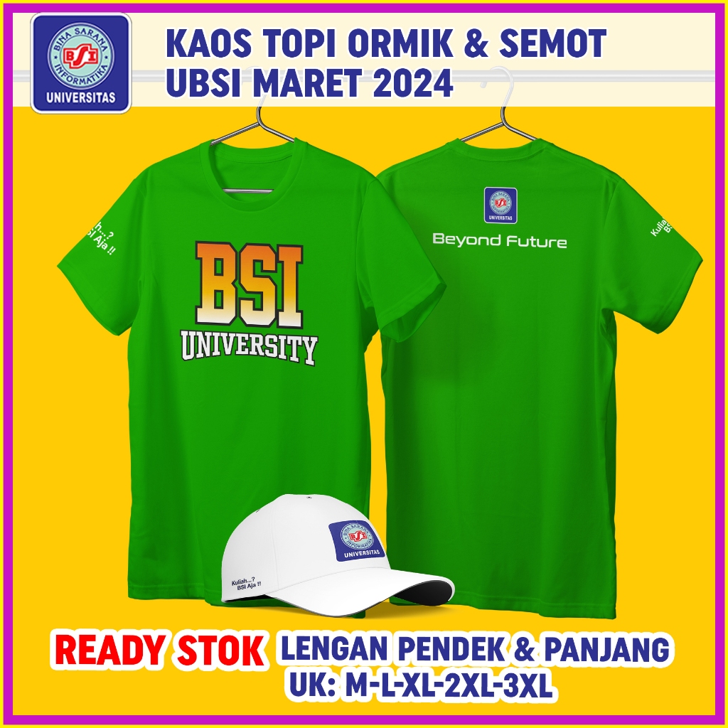 Jual Kaos Ormik Bsi Kampus Ubsi Terbaru Sablon Satuan Lusinan Beda 