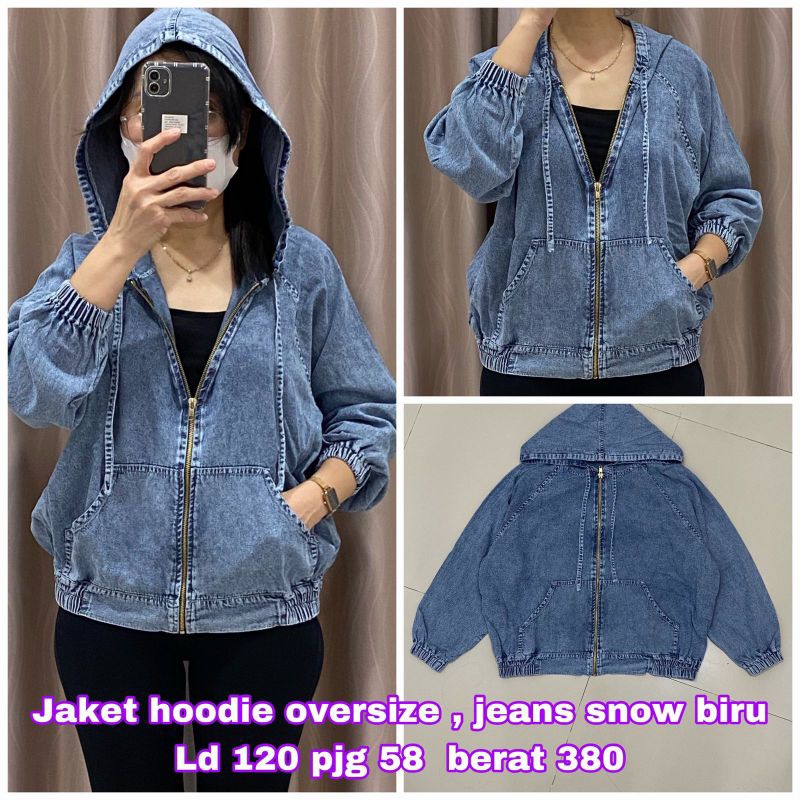 Jaket on sale jeans oversize