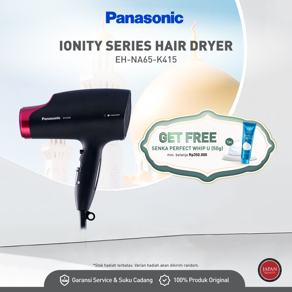 Jual Panasonic EH-NA65-K415 Hair Dryer Nanoe Series - Black | Shopee ...