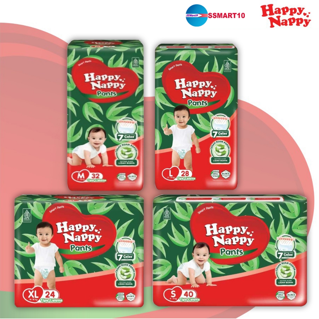 Jual Happy Nappy Smart Pants Popok Celana Shopee Indonesia