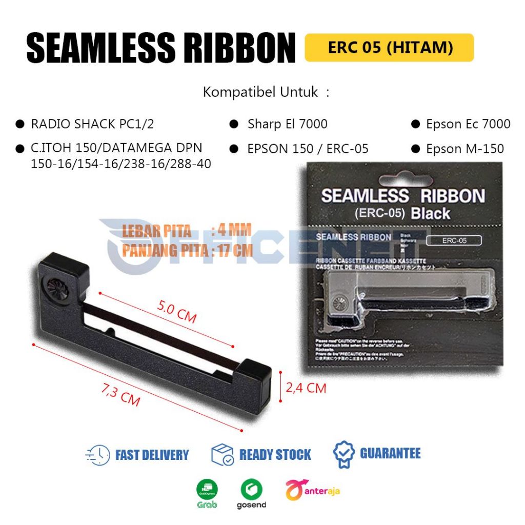 Jual PITA EPSON ERC 05 ERC05 SEAMLESS PRINTER RIBBON | Shopee Indonesia