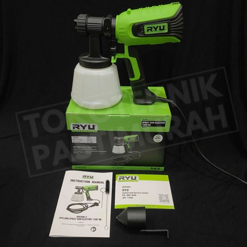 Jual Spray Gun RYU TEKIRO 1200ml/ RSE 800-2 Penyemprot Cat Listrik ...