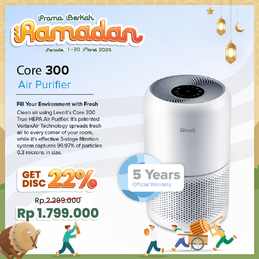 Jual Levoit Air Purifier Core 300 True HEPA Original Filter H13
