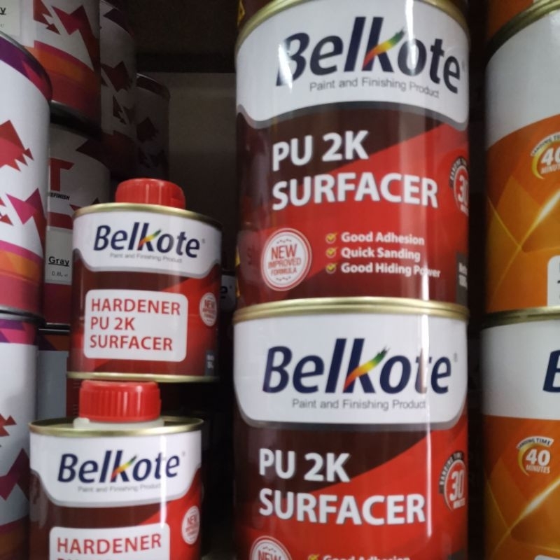 Jual Epoxy Pu 2k Surfacer Belkote Grey Shopee Indonesia 0628