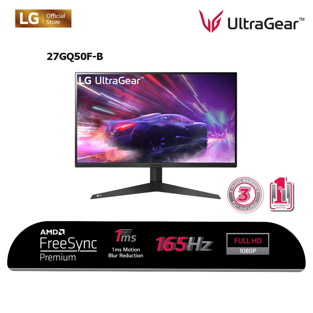 Jual LG UltraGear™ 27GQ50F-B 27" VA Gaming Monitor 1ms 165Hz | Shopee ...