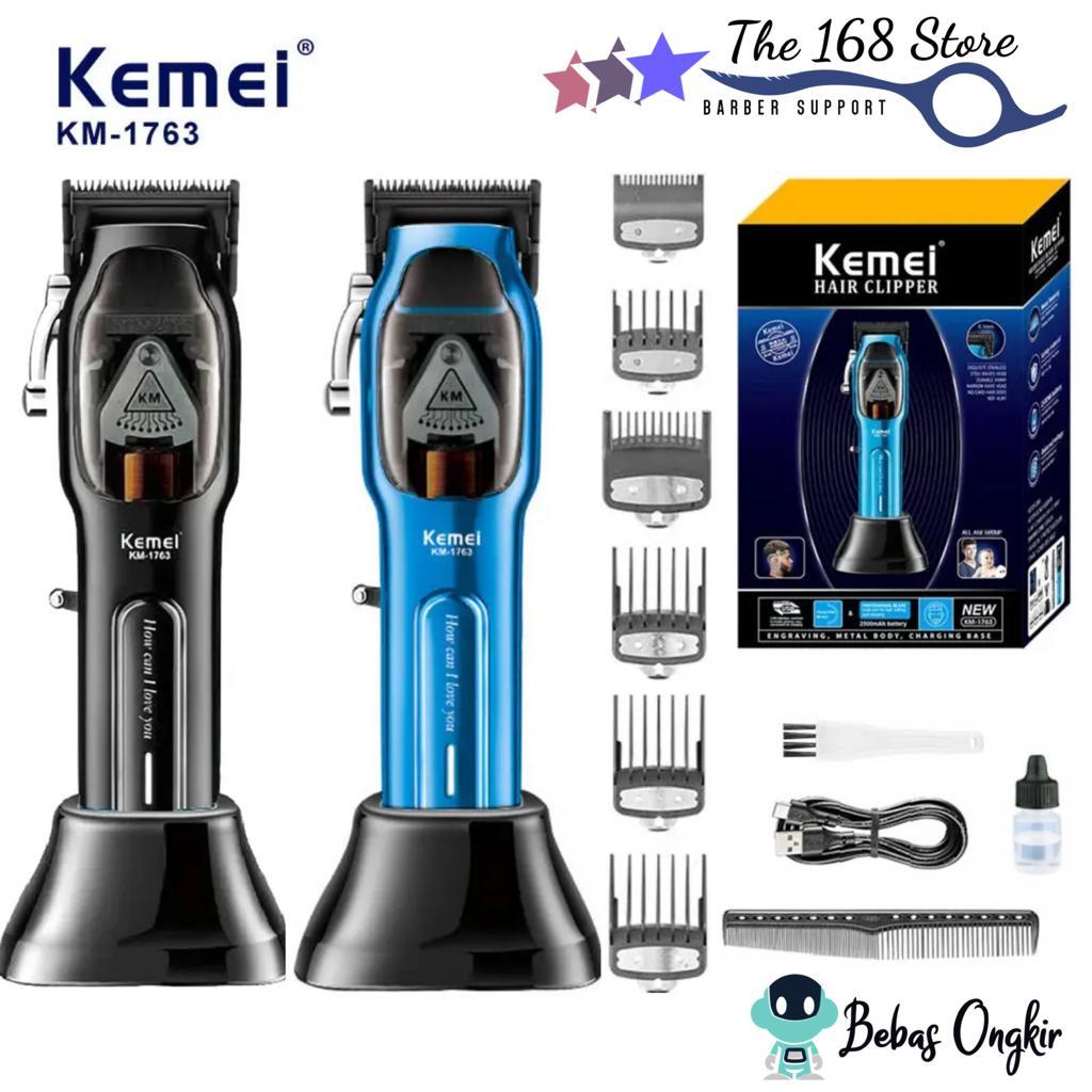 Kemei Hair Clipper Professional 9000 RPM Alat Cukur Rambut 1 Set Mesin Cukuran Kemei KM-1763  KM 1763