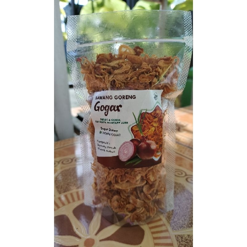 Jual GOGAR BAWANG GORENG SIAP SAJI RASA PEDAS DAN GURIH RENYAH DAN ...