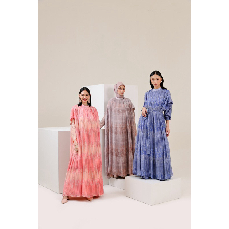 Jual Tania Pleated Dress Orva Raya Collection Kami Idea Dress Lebaran ...