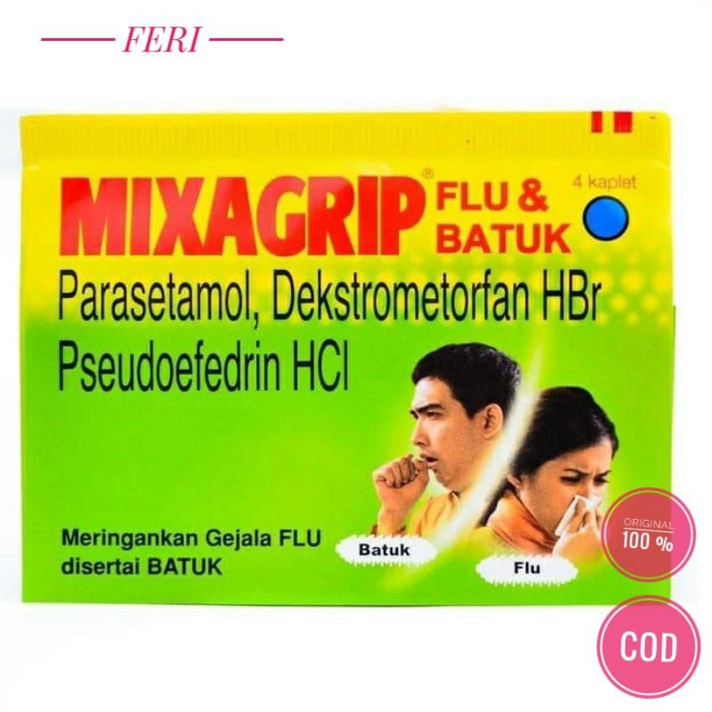 Jual MIXAGRIP FLU DAN BATUK 1 STRIP ( 4 TABLET ) | Shopee Indonesia