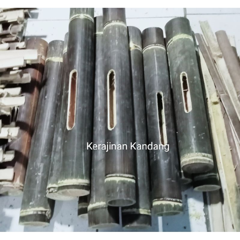 Jual KENTONGAN BAMBU Hitam Asli Natural| Kentongan pos Ronda siskamling ...