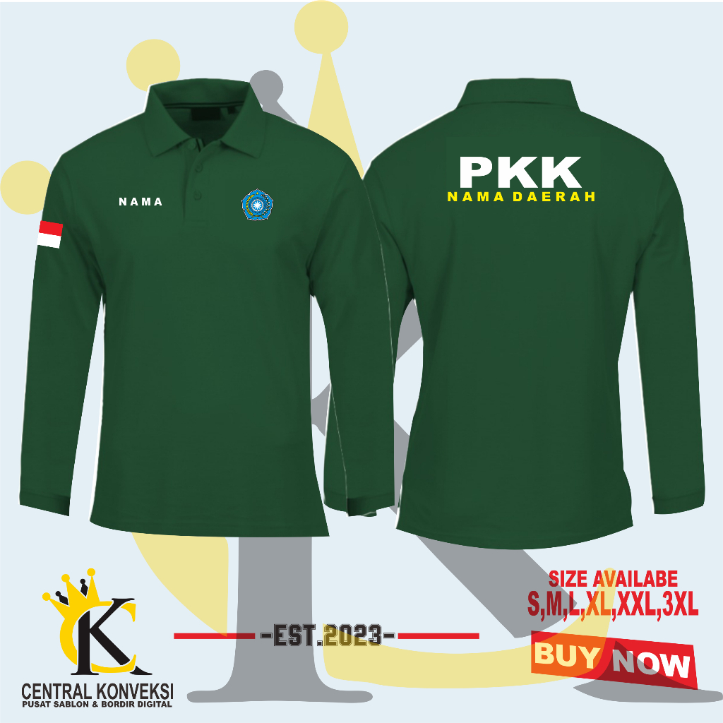 Jual Poloshirt Pemberdayaan dan Kesejahteraan Keluarga / Kaos Kerah PKK ...