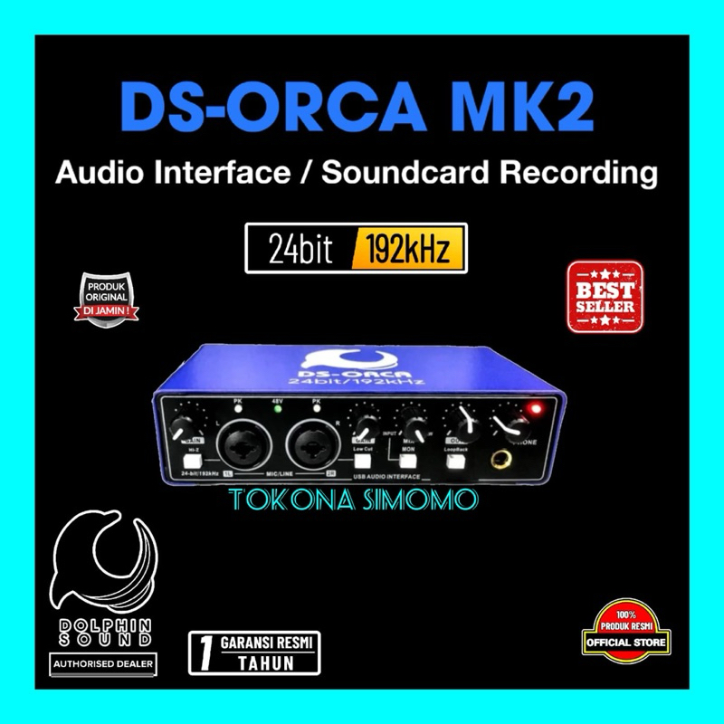 Jual Dolphin Sound DS ORCA MK2 Audio Interface / Soundcard Recording ...
