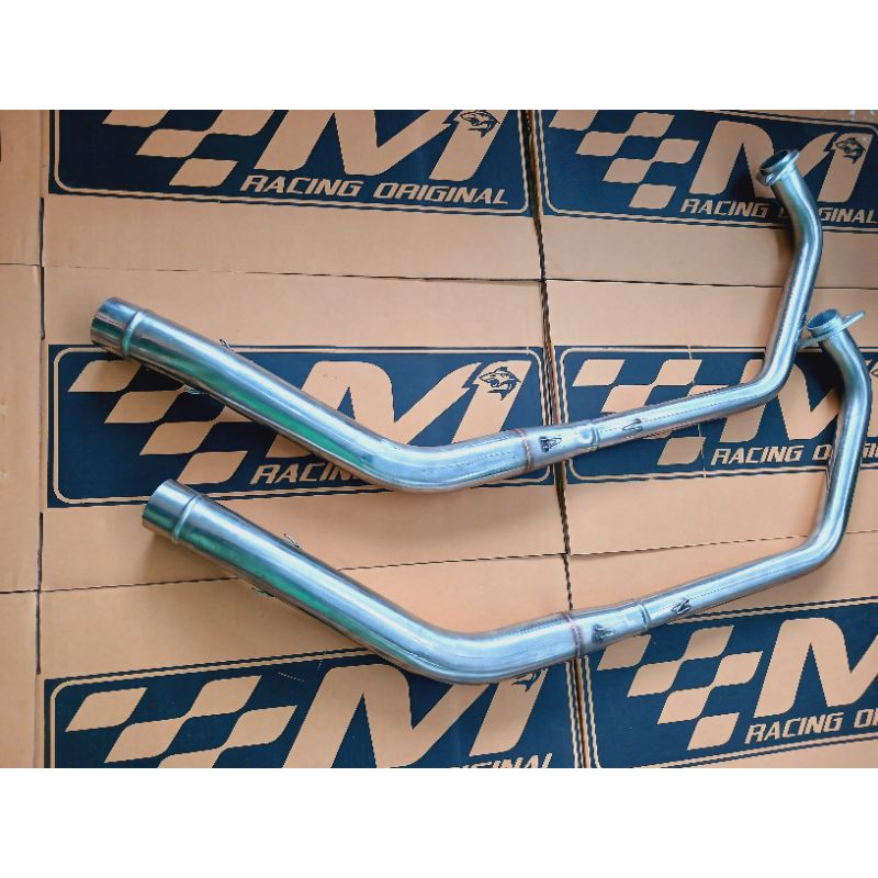 Jual Header Original M1 Racing Leheran Bending Knalpot Vixion R15 Gsx ...