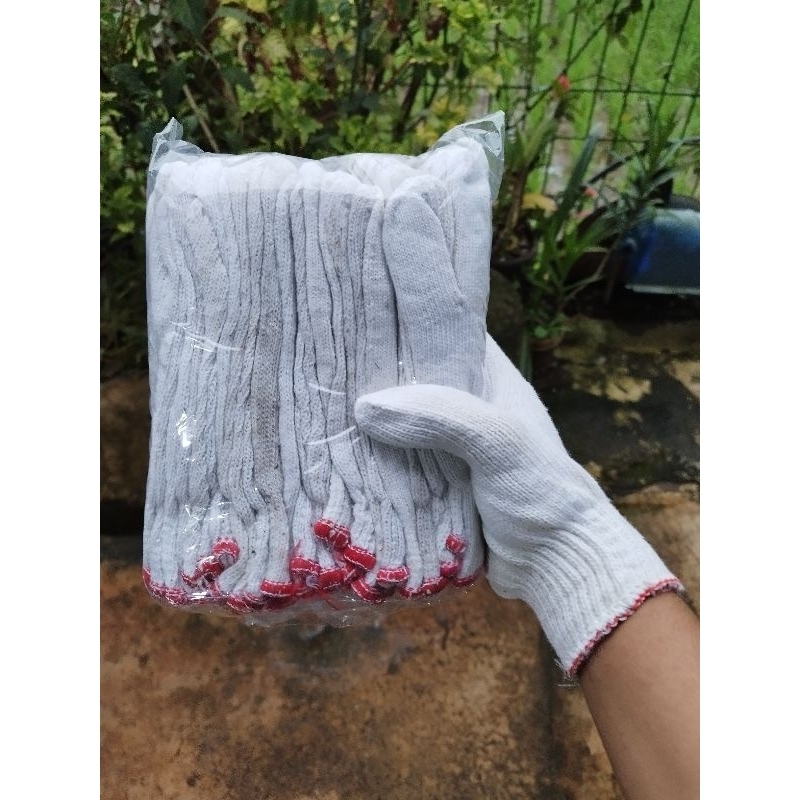 SARUNG TANGAN RAJUT PUTIH Serbaguna Cocok Kerja Proyek,Perkebunan Dan lain lain.