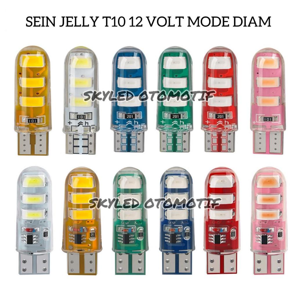 Jual Sepasang Lampu Sein Jelly T10 6 Mata LED Lampu Senja 6 Titik Sen ...