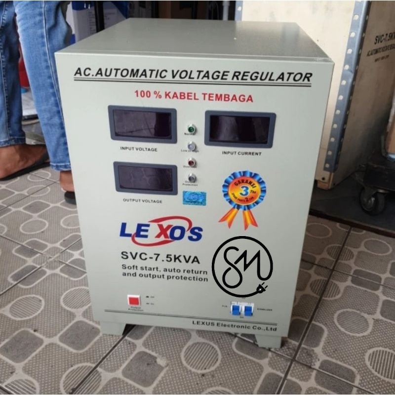 Jual stabilizer Lexos ST 7500-SD 7.5KVA ST7500SD 7.5 KVA 7500 watt ...