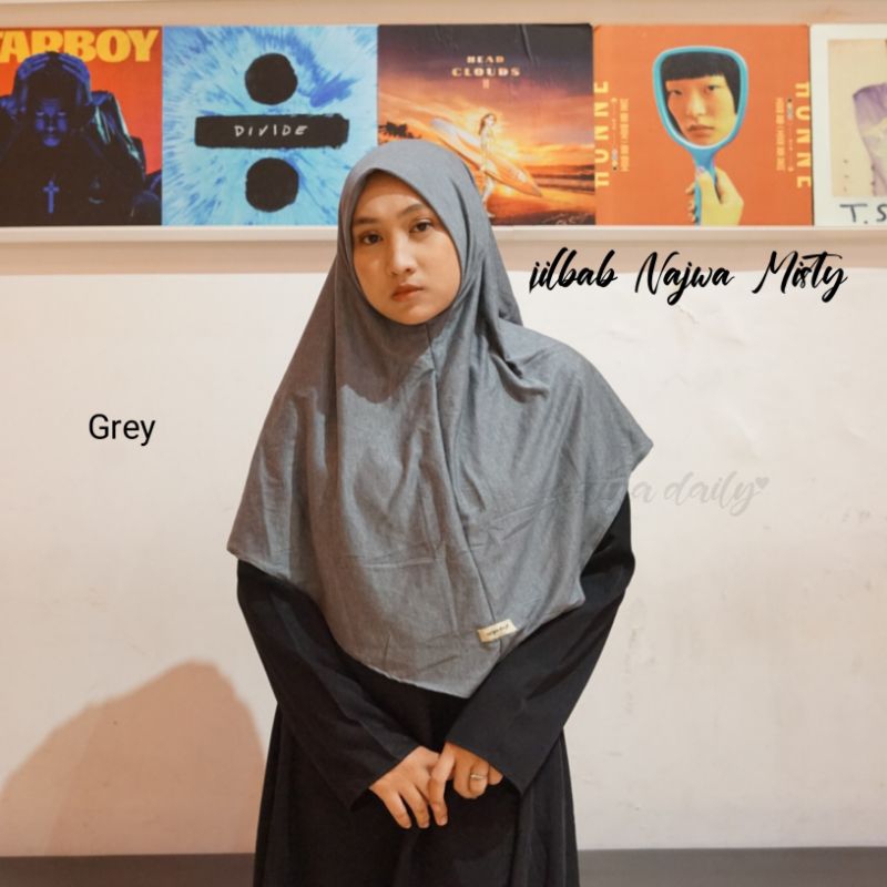 Jual Termurah Jilbab Najwa Misty Hijab Non Ped Jilbab Instan Tanpa