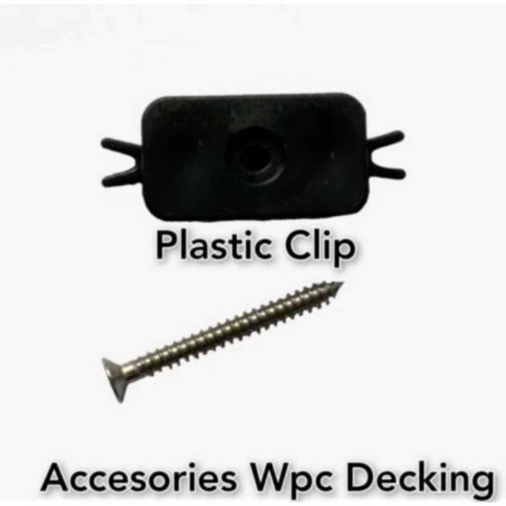 Jual Joint Plastic Clip Decking WPC Outdoor / Aksesoris Decking WPC ...