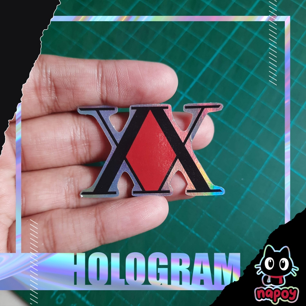 Jual Stiker Hologram Anime Hunter X Hunter Logo | Shopee Indonesia