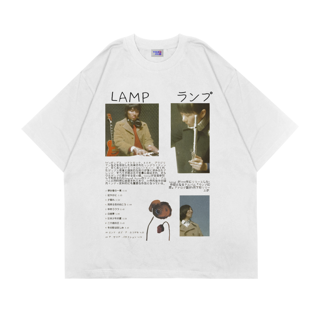 Jual LAMP BAND 1 KAOS PUTIH OVERSIZE 24S UNISEX