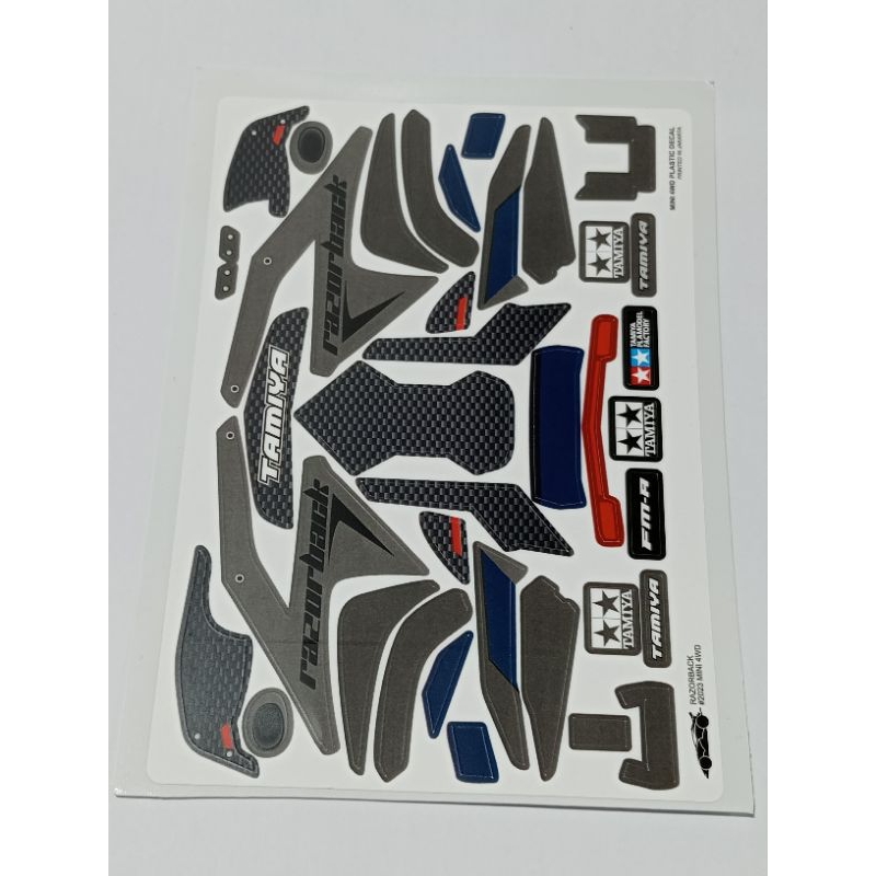 Jual DECAL MINI 4WD RAZORBACK/ STICKER TAMIYA RAZORBACK FM-A CHASIS ...