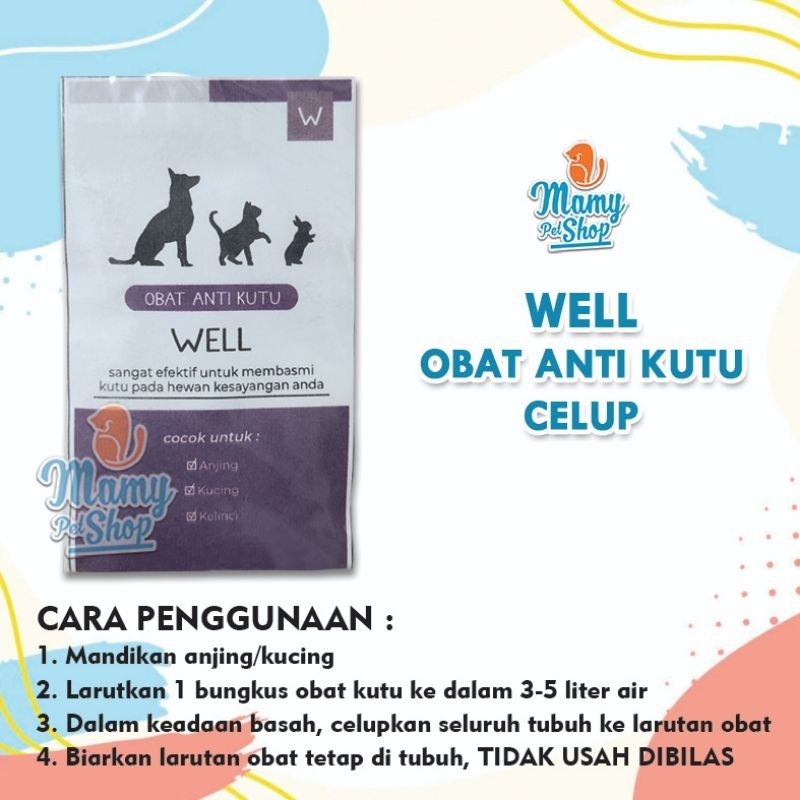 Jual WELL OBAT ANTI KUTU UNTUK ANJING, KUCING DAN KELINCI | Shopee ...