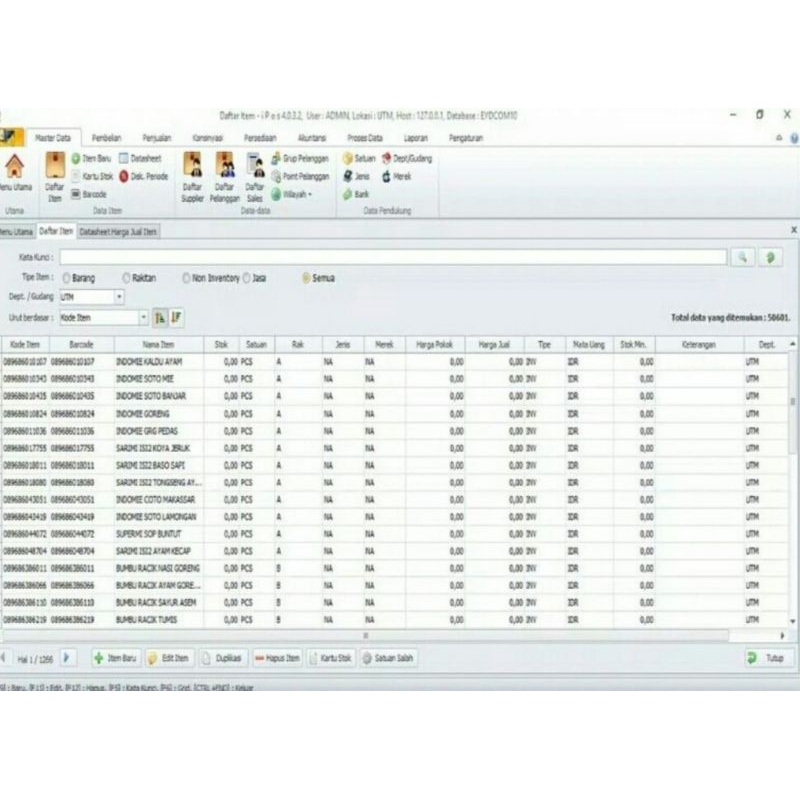 Jual Database 50.600+ barcode produk Indonesia Ipos 4 & 5 ( TINGGAL ...