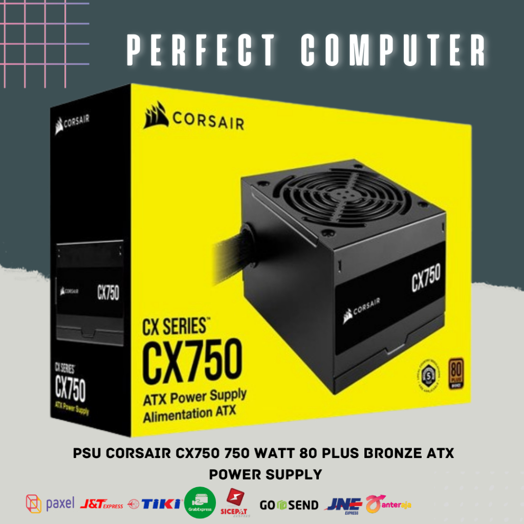 Jual PSU CORSAIR CX750 750 Watt 80 PLUS Bronze ATX PowerSupply | Shopee ...