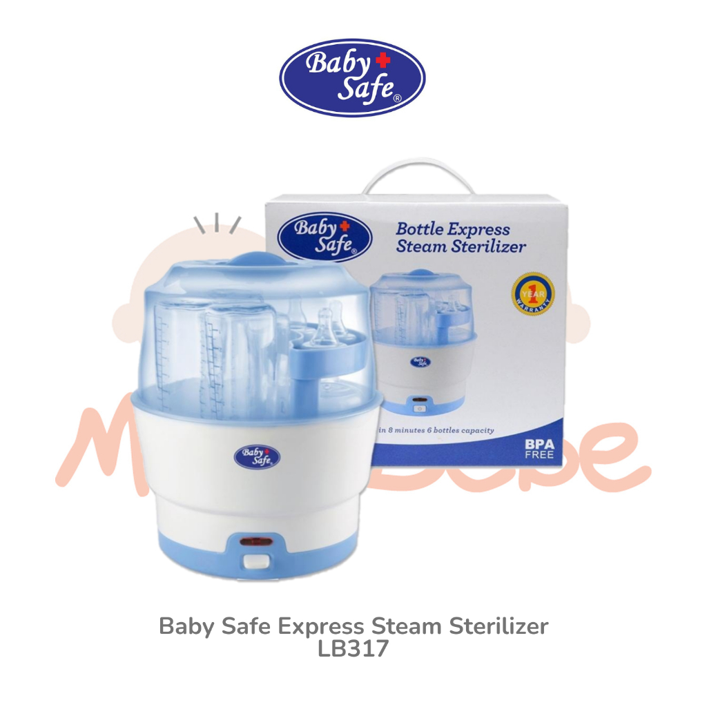 Jual Baby Safe Bottle Express Steam Sterilizer 6 Bottles Alat Steril