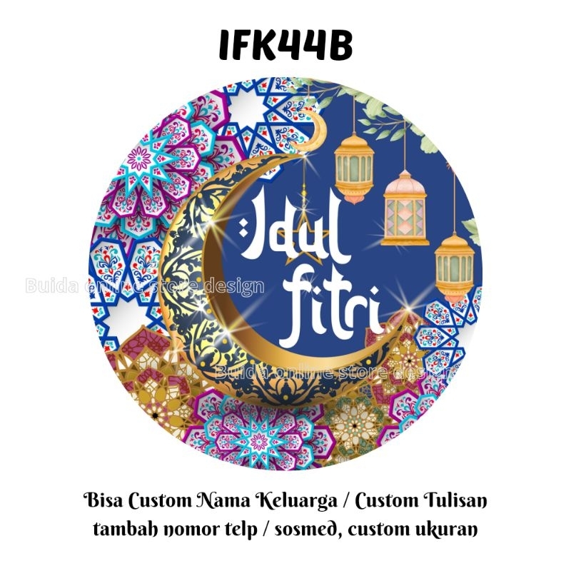 Jual Stiker Sticker Label hangtag Lebaran Selamat Hari Raya Idul Fitri ...