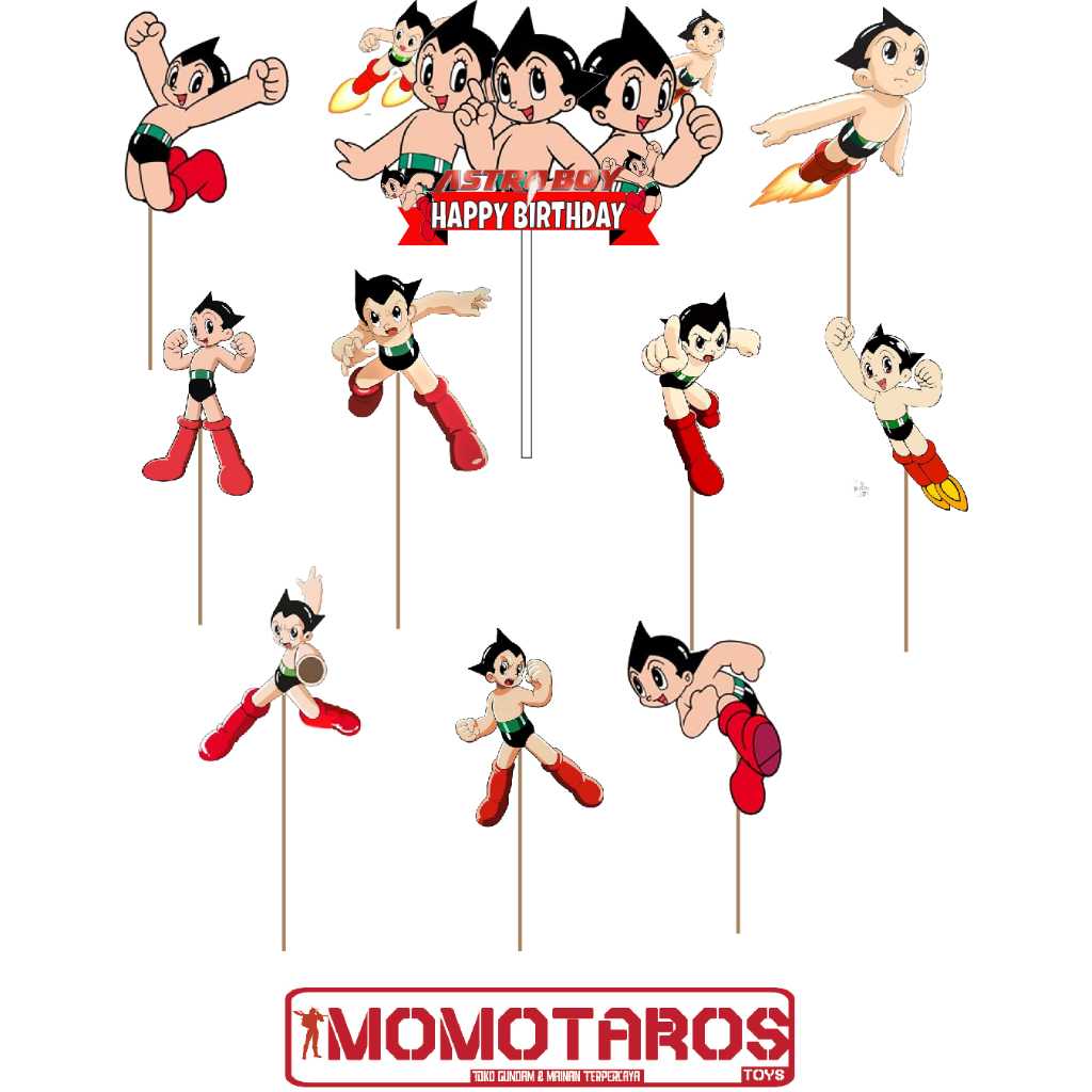 Jual Topper cake Astro Boy NEW isi 11 pcs | Shopee Indonesia
