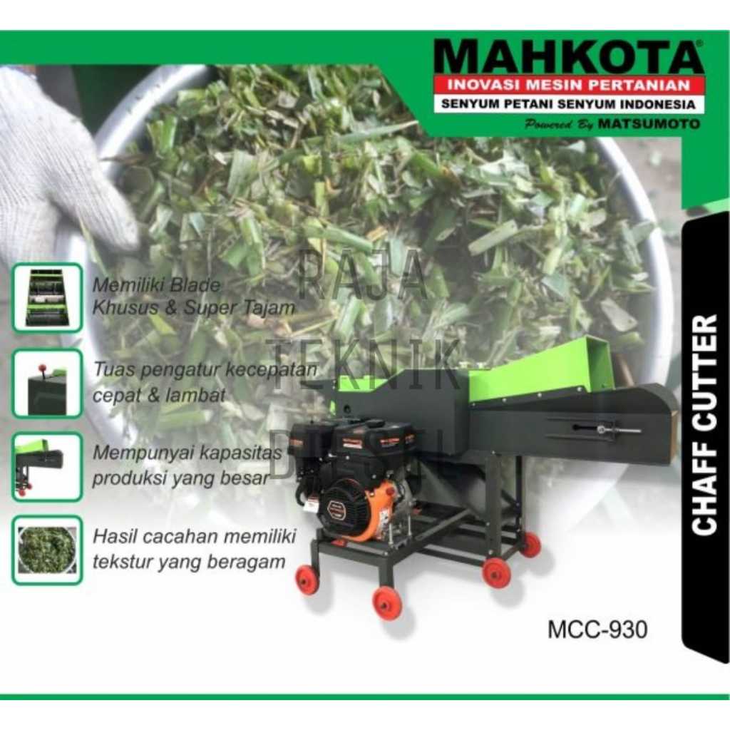 Jual Mesin Pencacah Rumput Ranting Kapasitas Besar Mahkota MCC-930 ...