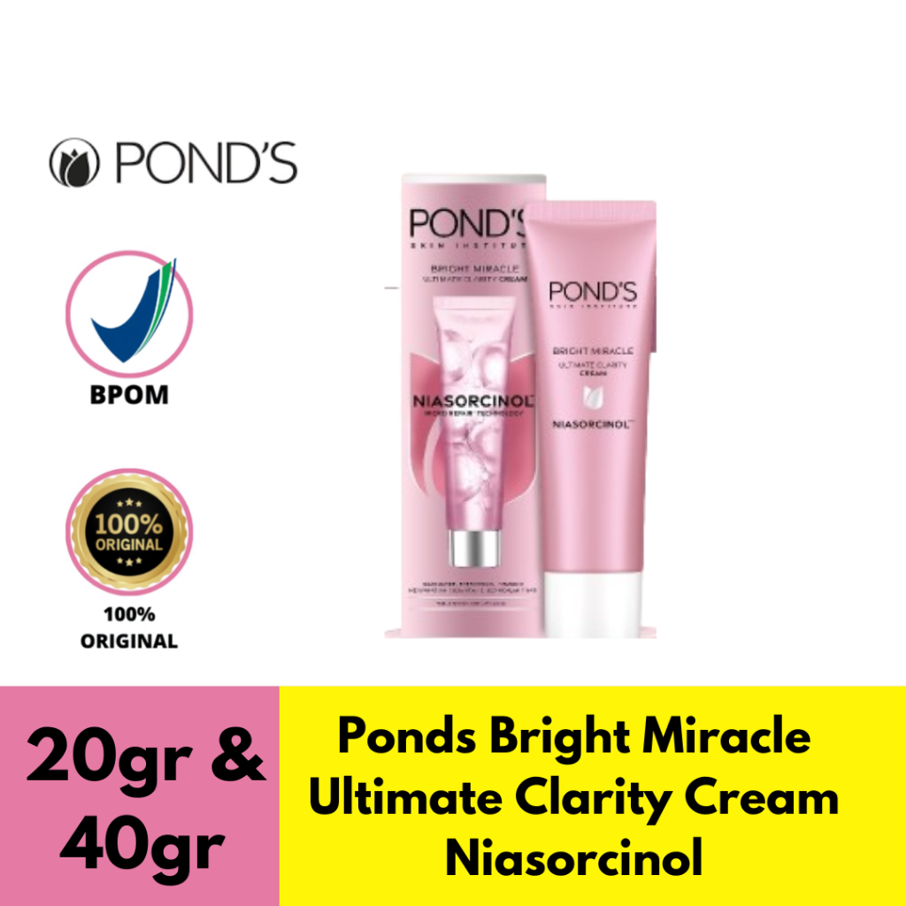 Jual Ponds Bright Miracle Ultimate Clarity Cream Niasorcinol | Shopee ...