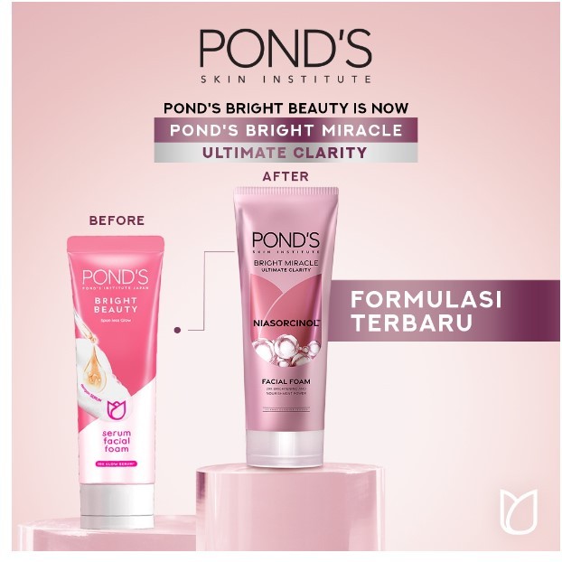 Jual Pond's Bright Miracle Ultimate Clarity Niasorcinol Facial Foam ...