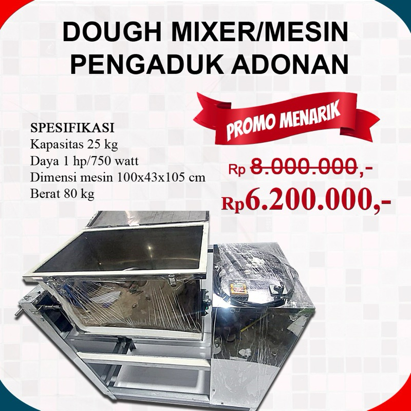 Jual MESIN PENGADUK ADONAN TEPUNG 25KG DOUGH MIXER Shopee