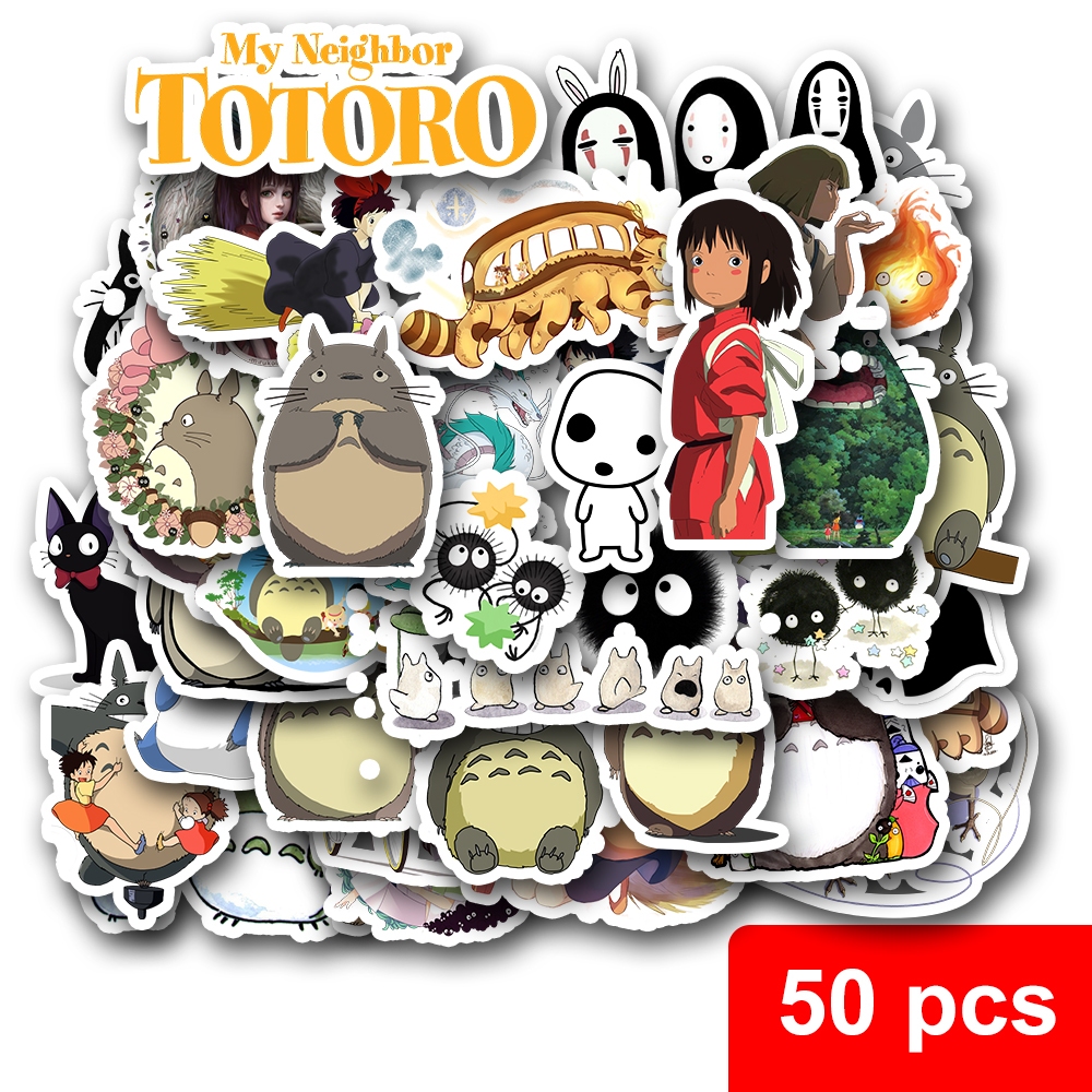 Jual stiker anime ghibli I stiker anime totoro I stiker spirited away I ...