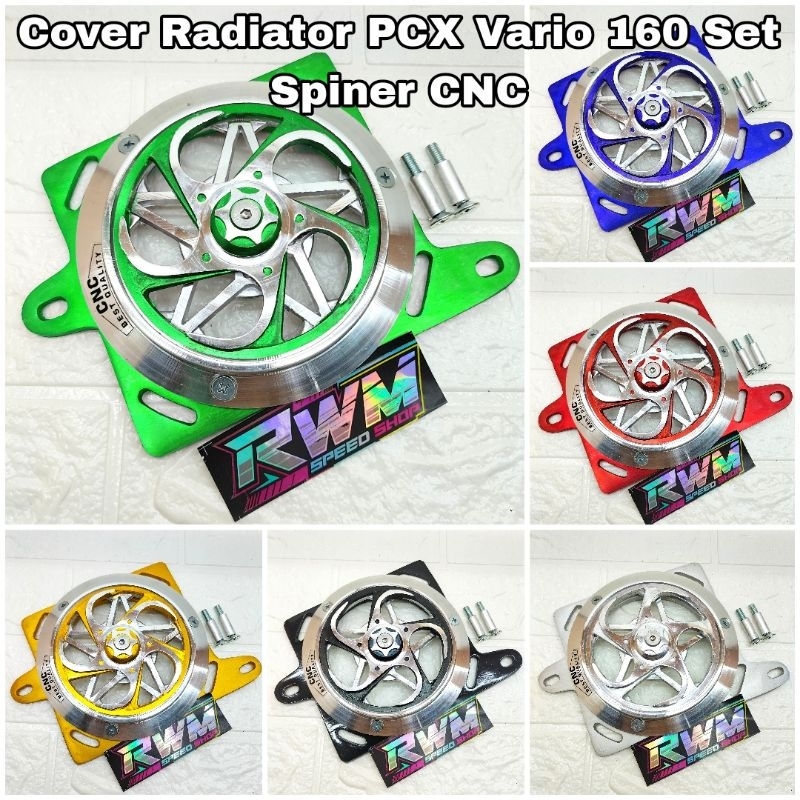 Jual Cover Radiator Set Spiner Spinner Motif Sabit CNC Honda Vario 160 ...