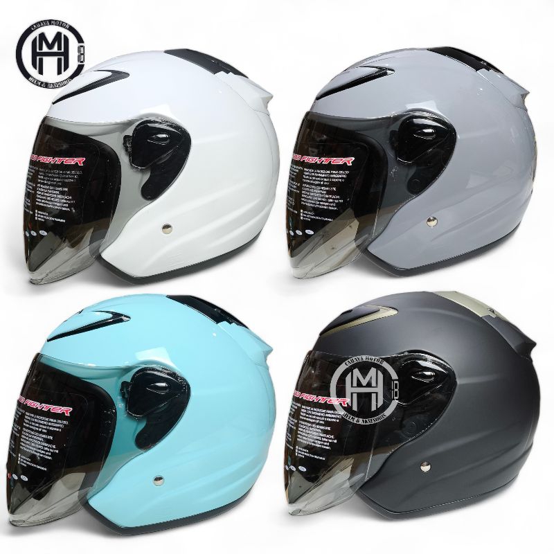 Jual HELM NHK R6 SOLID NEW BARUHALF FACE TERLARIS Shopee Indonesia