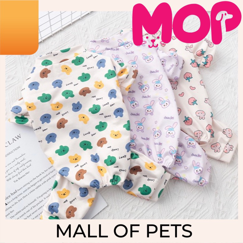 KC Miso in Gingham Paws  Baju Tidur Kaos dengan Celana Pendek  Piyama Kaos main image 0