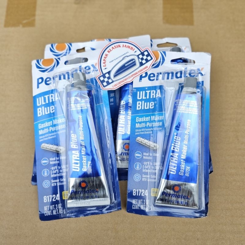 Jual Permatex Ultra Blue Silicone Gasket Maker 80022 Lem RTV Permatex ...