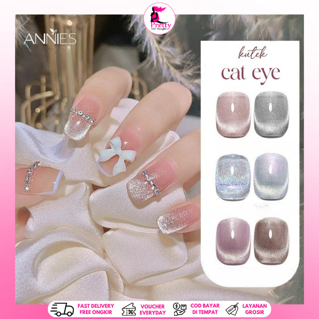 Jual Pretty Annies Kutek Gel Milk Tea Spar Cat Eye Uv Led Ml Nail