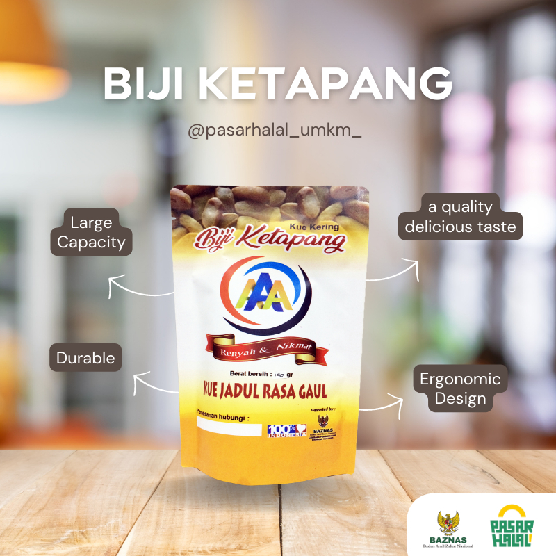 Jual Biji Ketapang Asli - Tradisional Snack Khas Betawi - Snack Manis ...