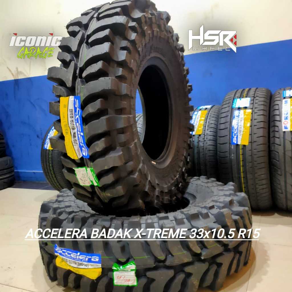 Jual ban offroad accelera badak x-treme 33 x 105 ring15 ban mobil 33 x ...